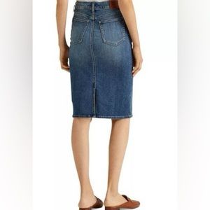 ❤️❤️ pazo portofino denim skirt knee length wash blue❤️❤️sz8